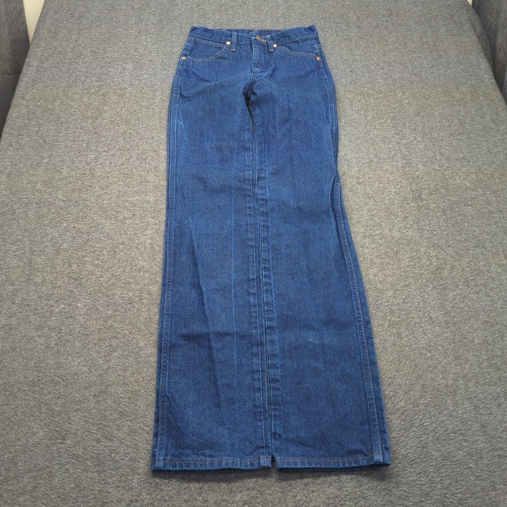 Wrangler Jeans Mens 28x36 Blue Western Cowboy Cut Rodeo Rancher 936
